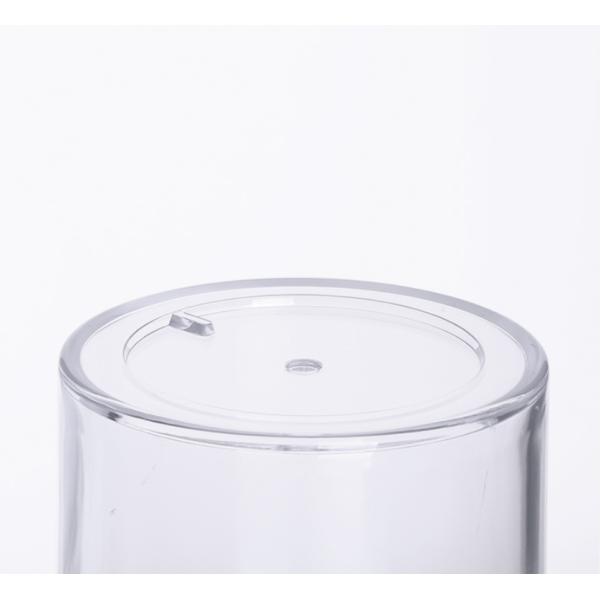 Round Acrylic Luxury Double Wall Cosmetic Jar 50g To 200g Antitear