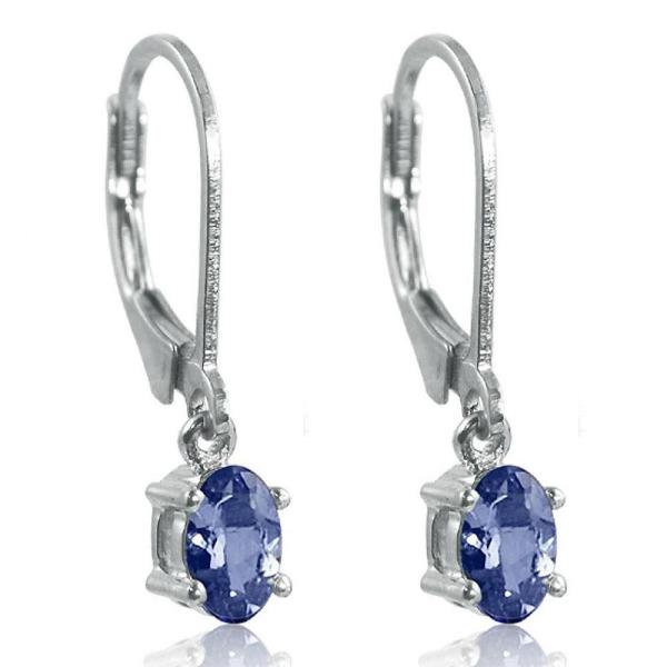 Buy atural Tanzanite Earring Clip Gemstone Jewelry Real Pure Genuine 925 Solid Sterling Silver at wholesale prices