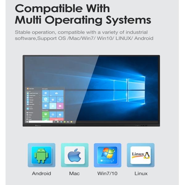 86 98 110 Inch Conference Room Smart Board Education Interactive Screens For Events