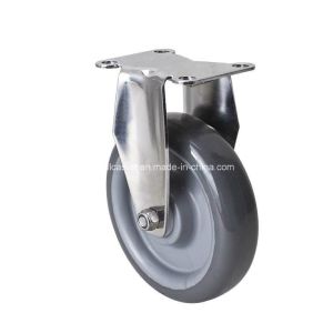 Quality Stainless Steel 4&quot; 100kg Rigid PU Caster S5404-75 for Industrial Applications for sale