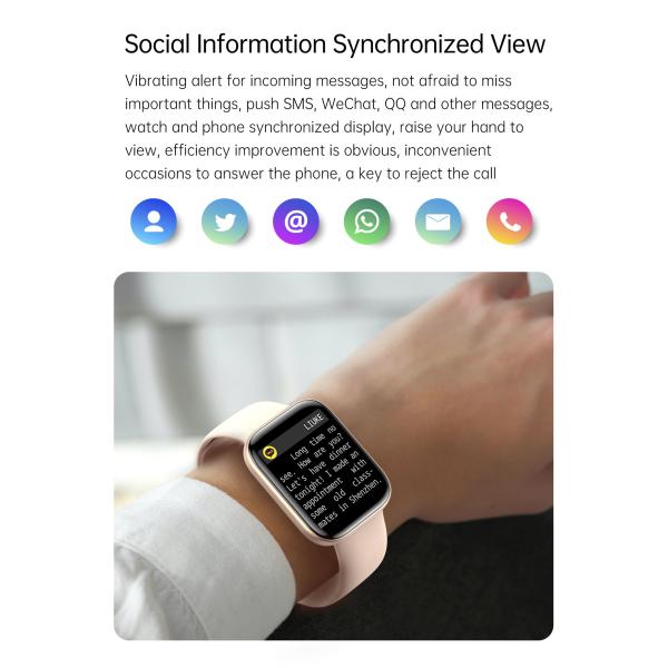 HL69 Smartwatch Exercise IPS 240*280 180mAH Heart Rate Wechat Movement