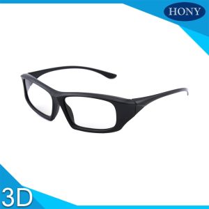 Plastic Universal Circular Polarized 3D Glasses Passive 3D Cinema Eyewear