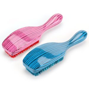 Customized Logo Abeis Long Handle 100% Boar Bristle Curved Men'S Wave Brush 360 With Vent