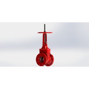 Flange / Groove Type UL FM gate valve Ductile Iron Handwheel Founded