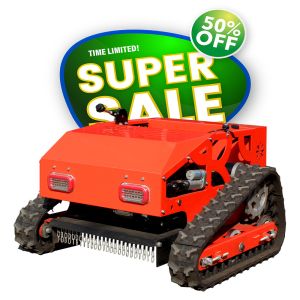 Quality Free Shipping CE EPA Gasoline Engine All Terrain Agriculture Rubber Remote Control Robot Flail Lawn Mower for sale