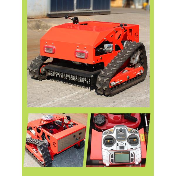 Gasoline Crawler Robot Lawn Mower Self Propelled Remote Control Walking Tractor Garden Grass Cutting Machine