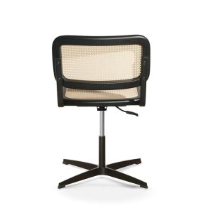 Armless Swivel Rattan Office Chairs