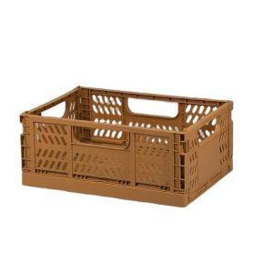 Collapsible Bins Plastic Storage Basket Mesh Style Household Folding Storage