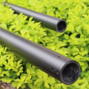 Nonmagnetic Electromagnetic Carbon Fiber Tube 3K Twill Weave Pattern Matte