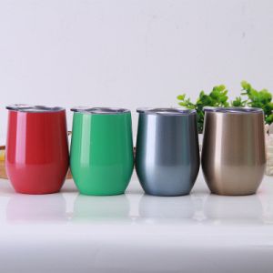 Eco Friendly Stainless Steel Vacuum Wine Tumbler Travel Coffee Egg Mugs for All