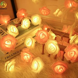 Rose Lamp String LED Christmas Holiday Birthday Wedding Decoration Light String