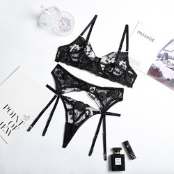 Lace Tassel Sexy Lingerie Underwear Embroidered Perspective Mature Sexy Long