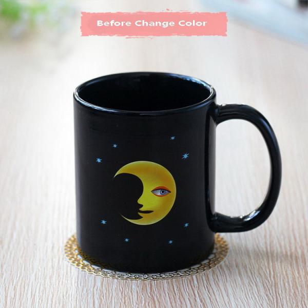 Sun Moon Heat Sensitive Color Changing Mugs Heat Change Mugs Personalized