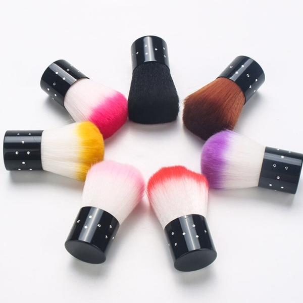 Wholesale Soft Hair Nail Art Tool Brush Beauty New Produce Cleaning Dust Rose Flower Nail Brush