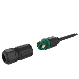 M20 2 Core Waterproof Data Connector Light Touch Quick Card Press Quick