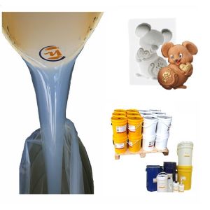 White Two Part RTV2 Platinum Cure Silicone Rubber Good Flowability