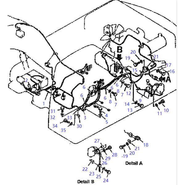 207-06-61241 2070661241 Wiring Harness Support For KOMATSU Excavator PC300 PC350