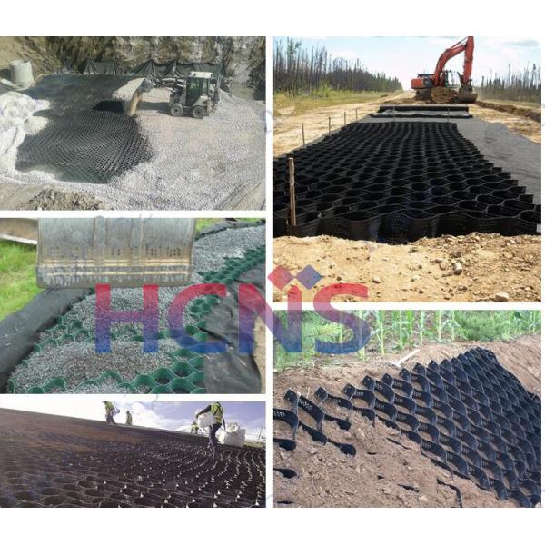 Buy ASTM Perforated Geocell For Road Construction Soil Stabilization at wholesale prices