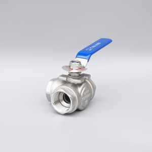 CFR Term DN8-DN65 304/316 Stainless Steel Female 3 Way Ball Valve with Manual