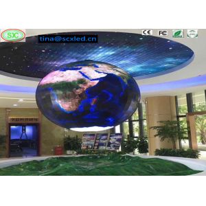 Quality P2.5 360 degree flexible led module display indoor led sphere display screen for sale