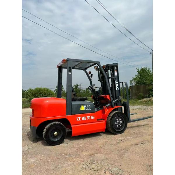 Buy Used JAC T30 3 Tons 3 Mters Diesel Forklift Chinese Brand JAC Lifting Machine at wholesale prices