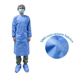 Disposable PPPE Reinforced Non Woven Isolation Gowns