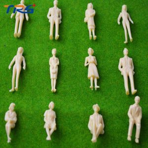 Quality 2017 new 1/25 7cm skin color ABS plastic figure for architectural building model making train layout scenery for sale