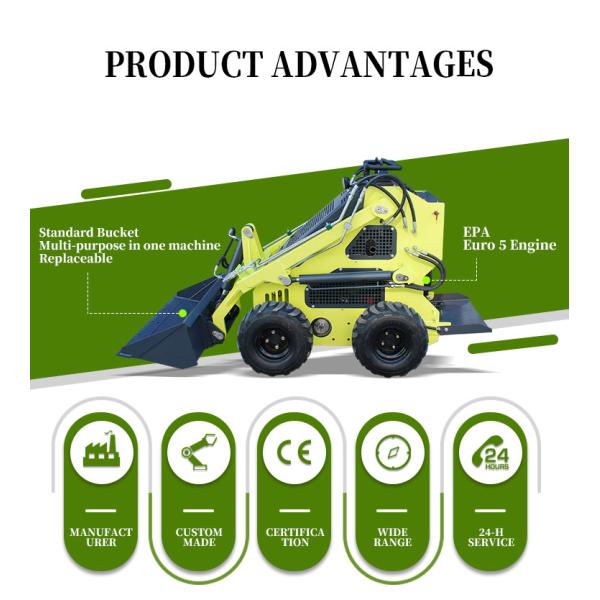 Skid Steer Wheel Loader Professional Manufacture Compact Skid Steer Earth Auger Drive Attachment