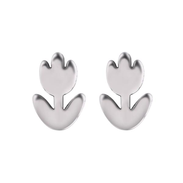 Wholesale cheap price stainless steel body jewelry flower stud earrings for women