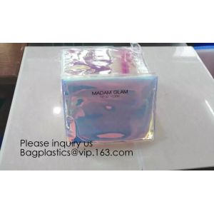 New Design Holographic Makeup Bag Pvc Cosmetic Bag With k Cushioning Bubble