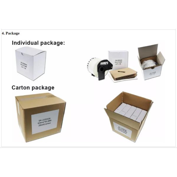 11201 Custom Adhesive Labels Waterproof Brother DK1201 Labels