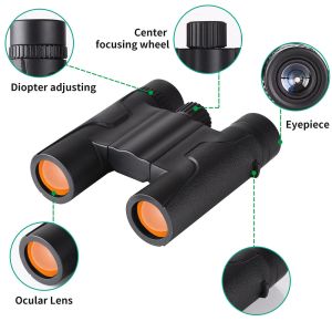 Shockproof Binoculars 10x25 Small Strong Binoculars For Travel