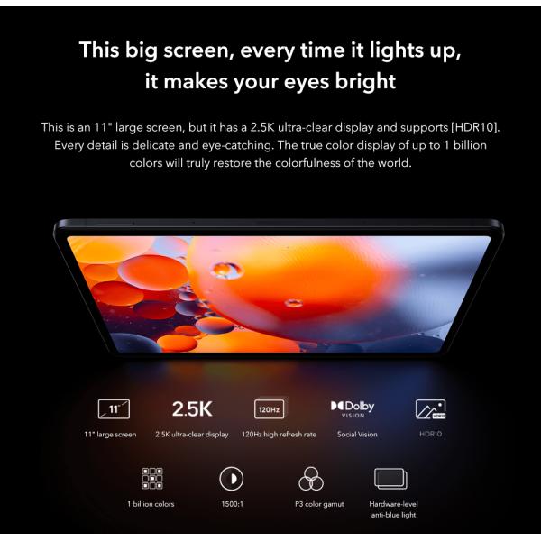 Original Xiaomi Mi Pad 5 11 Inch Qualcom Snapdrgon 860 8720mah 6GB 128GB WiFi Version Mi Pad5 Tablet