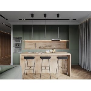 Modern Luxury Kitchen Cabinets Custom 3D Design Factory Manufactured One-Stop