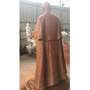 Religious Figures Copper Famous Portrait Sculpture For Exhibition Hall