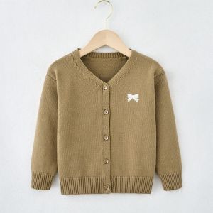Fashionable Baby Kids Sweater customized material multi color with buttons long