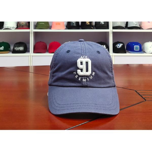 Buy Sublimation Washed Blue Metal Buckle Sports Dad Hats Light Blue Color at wholesale prices