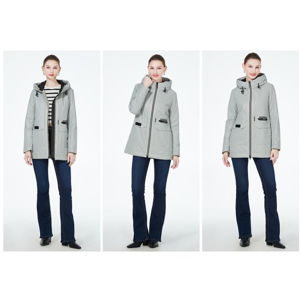 Spring-Autumn Coat for Women - Waterproof Windbreaker, New Pattern, Zippered Waist, Slimming Fit