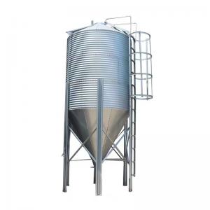 Quality Hot Galvanized Steel Animal Feed Silo 3-30 Ton Feed Grain Bin for sale