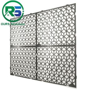 Artistic Aluminum laser cutting Aluminum Perforated Panels CNC Carved Exterior