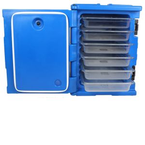 Quality Topgreen FB90A Insulated Food Pan Carrier Four Wheels At Bottom And Detachable Lid For Easy Handling for sale
