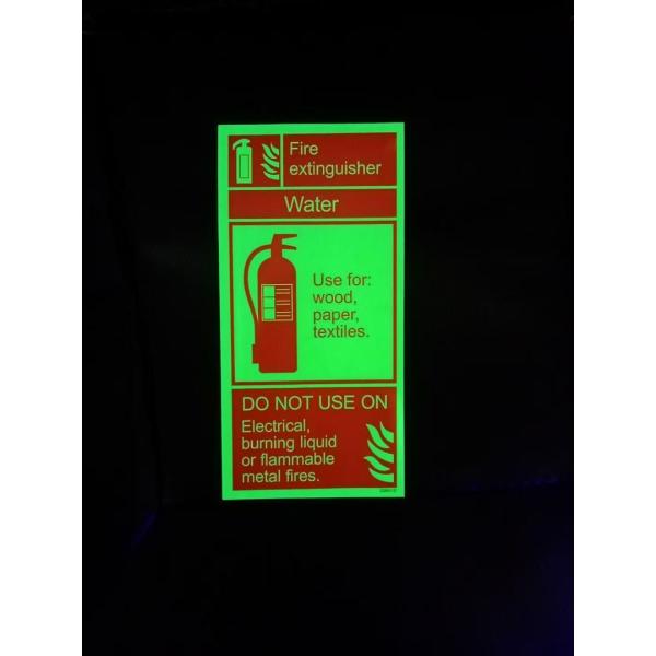 Eco-Solvent / UV Printable Photoluminescent Adhesive Vinyl Luminescent Sheet /