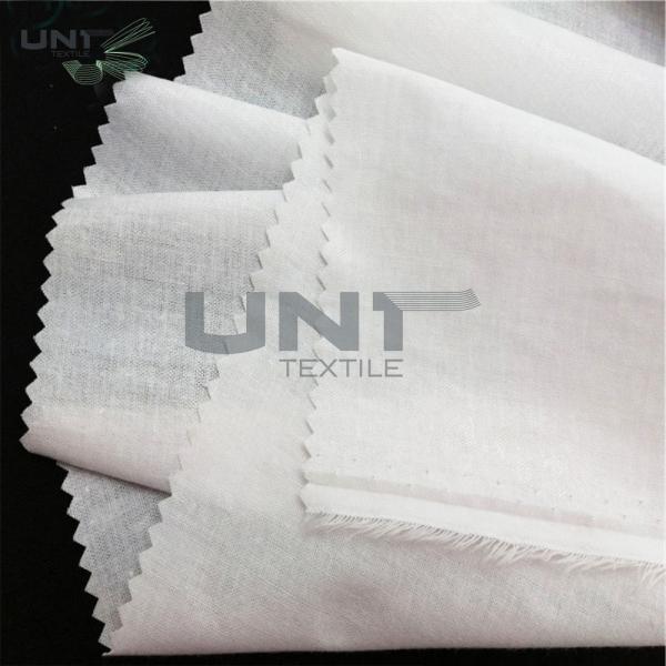 Cotton Soft Shirt Collar Woven Interlining Plain Weave PA Coating