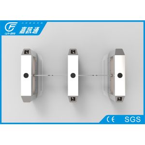 Quality Turnstile Security Systems Bi - Directional , Rfid Reader Rotating Security Gates for sale