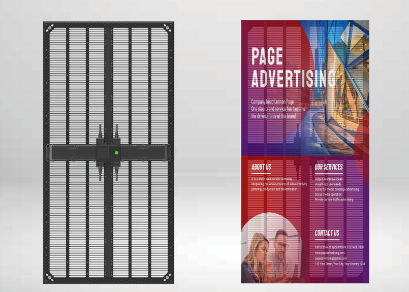 Celsus LED transparent display module