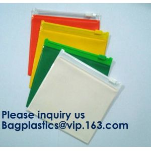 Slider Zip Lock Grip Seal Custom Size Logo PVC Slider Closure Mat Zipper Bag