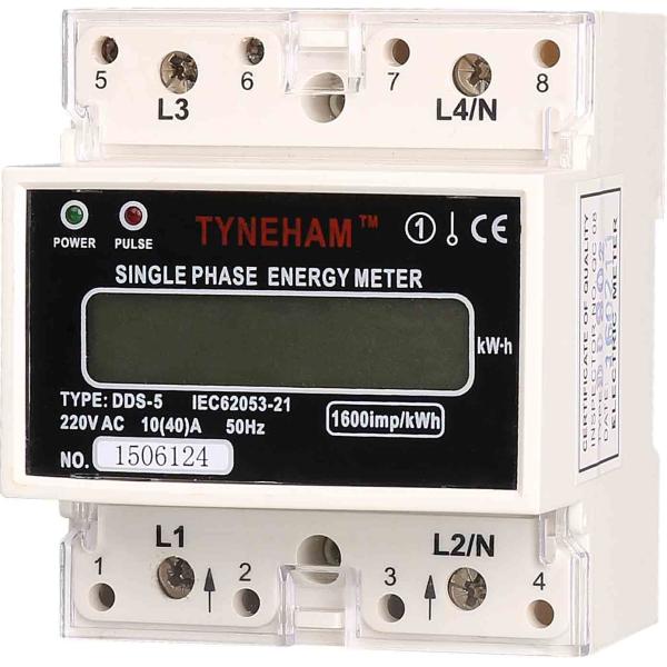 Mini DIN RAIL TYPE Single Phase KWH Meter For Residential And Office Building