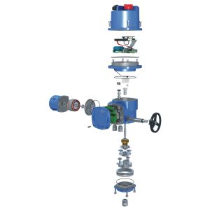 Explosion Proof Electric Part Turn Actuator Intelligent Electrical Rotary