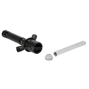 Aluminium Sliver Black Hookah With Anodizing Surface Treatment Easy Carry