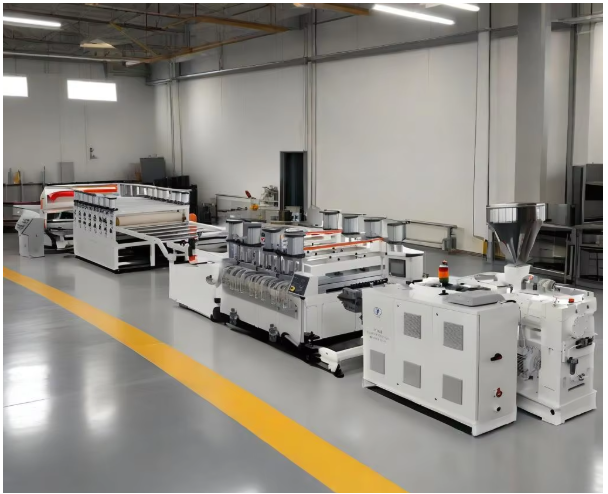 Shenzhen HYPET Carbon Crystal Plate Extrusion Production Line /Three Layers PVC